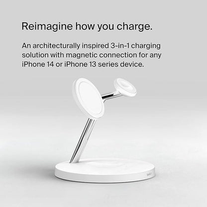 Belkin MagSafe Charger, 3-in-1 Wireless Charging Stand, 2ND GEN, 33% Faster - Image 8