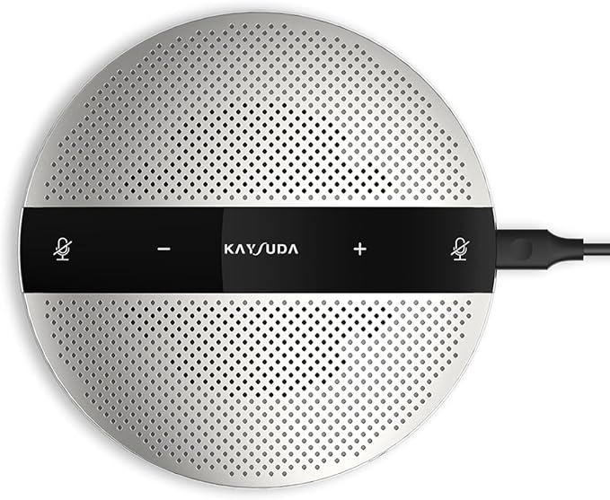 USB Speaker Phone 360° Omnidirectional Microphone Portable Conference by KAYSUDA
