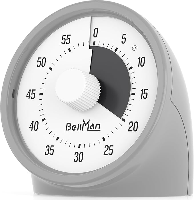 Visual Timer for Kids with Pause Button, 60-Minute Countdown Timer with Silent by Unknown