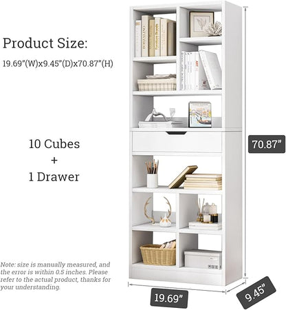IOTXY Wooden Open Shelf Bookcase - Image 3