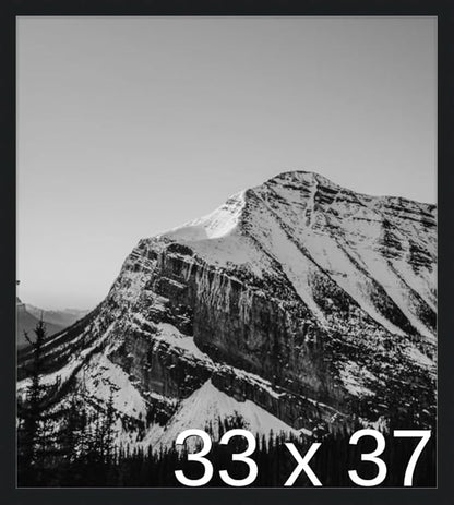 Frame It Easy 33 x 37 Black Wood Frame by FrameItEasy