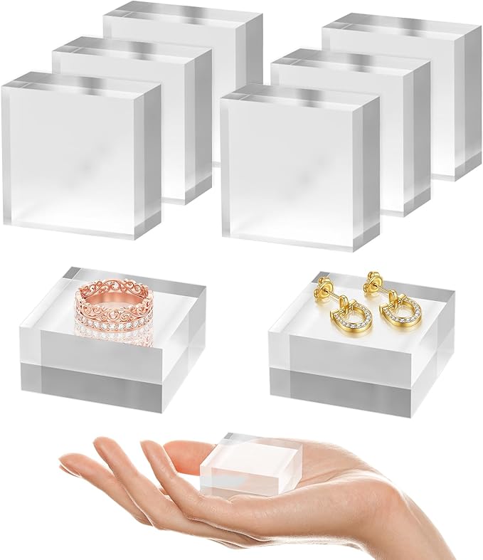 SAMYUCHO Acrylic Base 8 Pieces Acrylic Blocks by Unknown