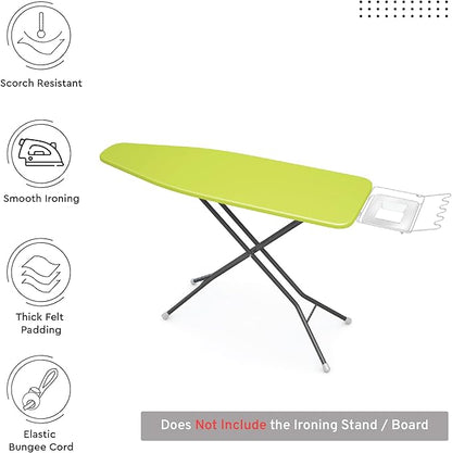 Encasa XO Ironing Board Cover and Pad 54"x15" - 4mm Felt Large Iron Board Cover - Image 2