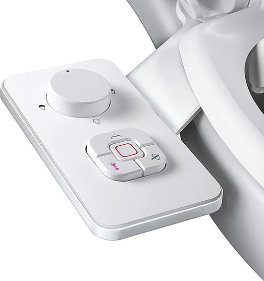 SAMODRA Bidet Attachment, Non-Electric Cold Water Bidet Toilet Seat Attachment by SAMODRA