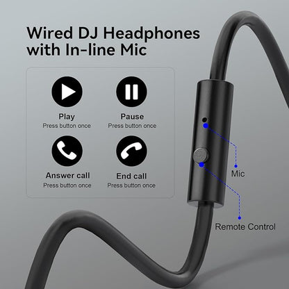 OneOdio Wired Over Ear Headphones Hi-Res Studio Monitor & Mixing DJ Stereo - Image 5