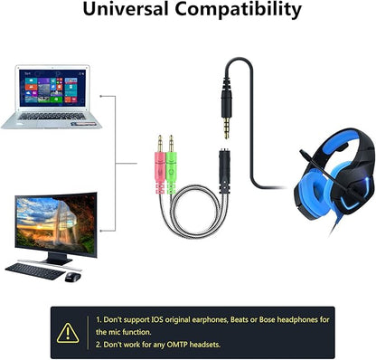 MillSO Headphone Splitter for Computer CTIA 3.5mm TRRS Female to Dual TRS Male - Image 5