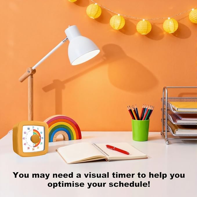 MEPHILIMIA Visual Timer Kids/Adults 60 Minutes Rainbow Countdown Timer Time - Image 5