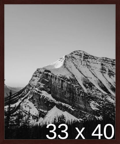 Frame It Easy 33 x 40 Merlot Wood Frame by FrameItEasy