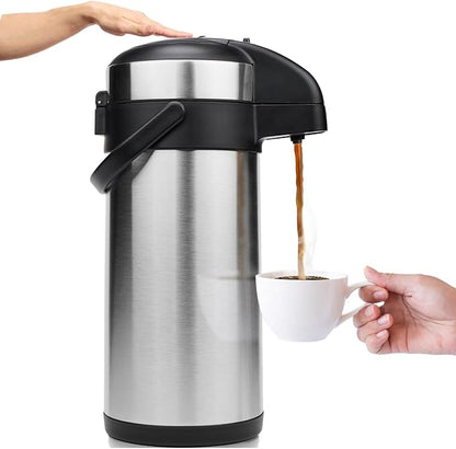 VONDIOR Airpot Coffee Dispenser - 176 oz Insulated Stainless Steel Coffee by Vondior