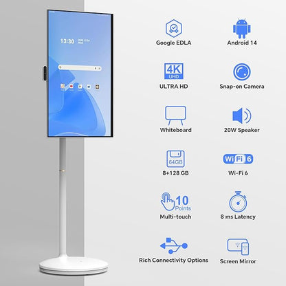 Shiarffe X5 Smart Board 32 Inch 4K Interactive Whiteboard Google EDLA-Certified - Image 2