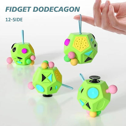 Fidget Dodecagon –12-Side Fidget Toys Cube Relieves Stress and Anxiety Anti - Image 2