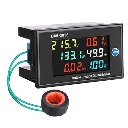 DROK AC Multimeter, AC 40-300V 100A 110V/220V Voltage Current Power Factor by DROK