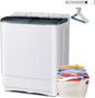 32 lbs Compact Mini Twin Tub Washing Machine by Erivess