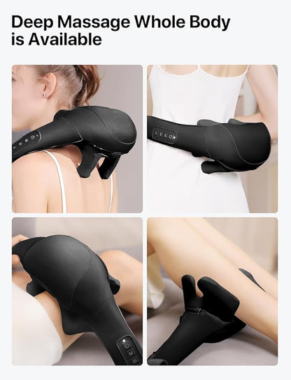 Cordless Neck Massager with Heat, Shiatsu Neck and Back Massager - Image 3
