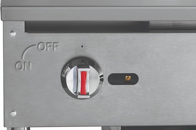 Kratos 36" Wide Commercial Countertop Griddle, Gas Hot Plate - Image 8