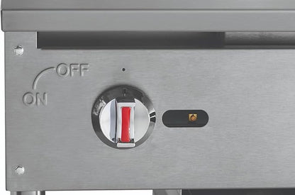 Kratos 36" Wide Commercial Countertop Griddle, Gas Hot Plate - Image 8