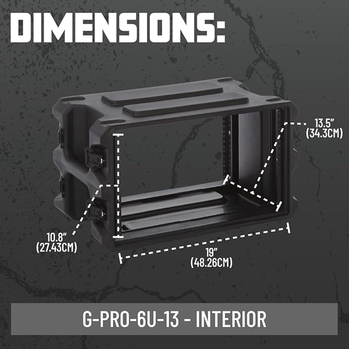 Gator Cases Pro Series Rotationally Molded 6U Rack Case - Image 6