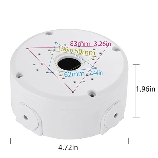 Universal Bullet Security Camera Junction Box Mount Bracket Plastic Rainproof - Image 6