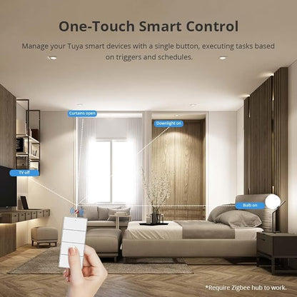Wireless Zigbee Smart Button, 4-Way Remote Control Button Switch - Image 4