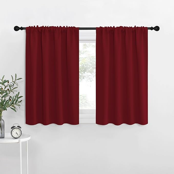 NICETOWN 30 inch Curtains for Small Windows, Thermal Insulated Privacy Short by NICETOWN