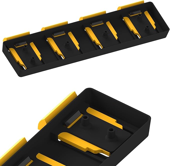 Battery Rack Compatible with DeWalt 20V Battery Holder, Mount 4 Slot Bulk - Image 2