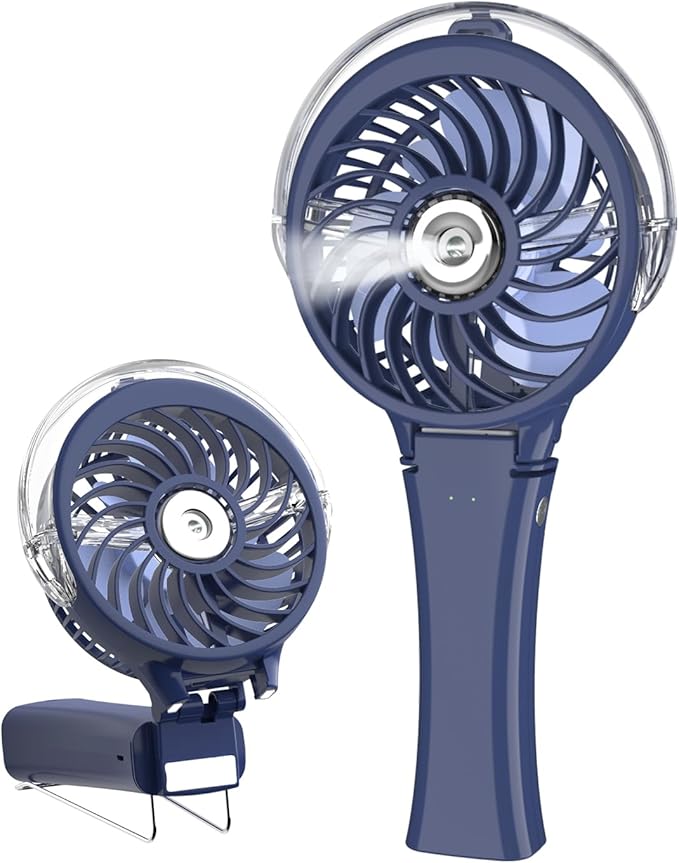 HandFan Upgraded Portable Handheld Misting Fan, Rechargeable Personal Mister Fan by HandFan