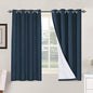 H.VERSAILTEX Linen Blackout Curtains 63 Inches Long 100% Absolutely Blackout by HVERSAILTEX