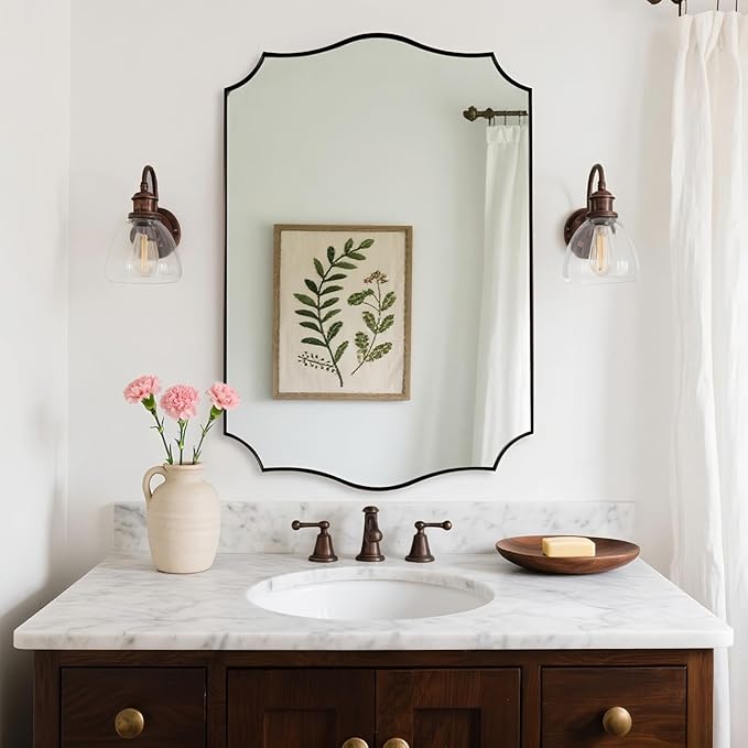 ANDY STAR Brushed Bronze Mirror, Bathroom Mirror - Image 3