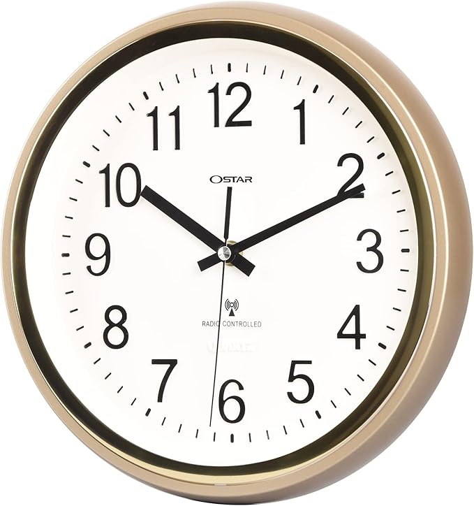 OSTAR Atomic Wall Clock, 11 Inch Round Battery Operated Clock - Image 3