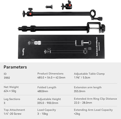 SMALLRIG Camera Desk Mount Table Stand - Image 7