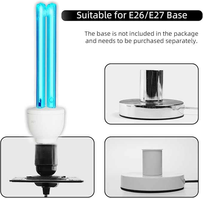 3 Pack 25 Watts UVC Light Bulb Ozone Free, Replacement UV Light Bulb - Image 4