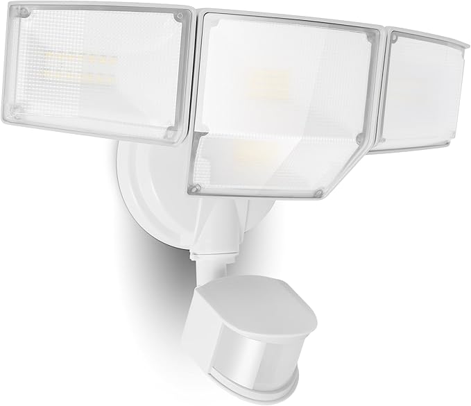 LUTEC 80W 9000LM LED Security Light Hardwire Motion Sensor Outdoor Lights by LUTEC