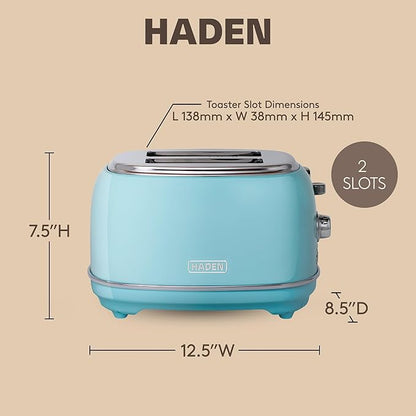 Haden Heritage 2 Slice Wide Slot Stainless Steel Toaster - Image 4