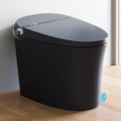 HOROW Black Smart Toilet with Pump and Bidet Built In, Bidet Toilet with Auto by HOROW