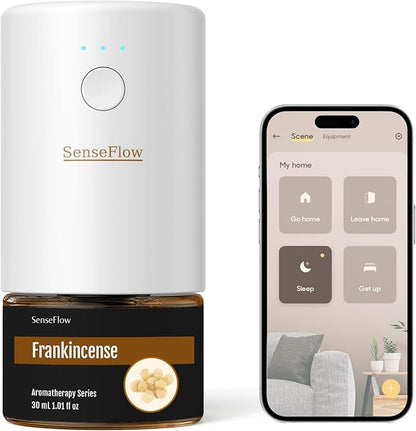 SF101S Pro Smart Waterless Essential Oil Diffuser, Plug in Aromatherapy by SenseFlow