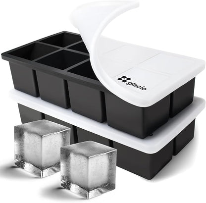 Ice Cube Molds – 2-Pack Silicone Trays by glacio