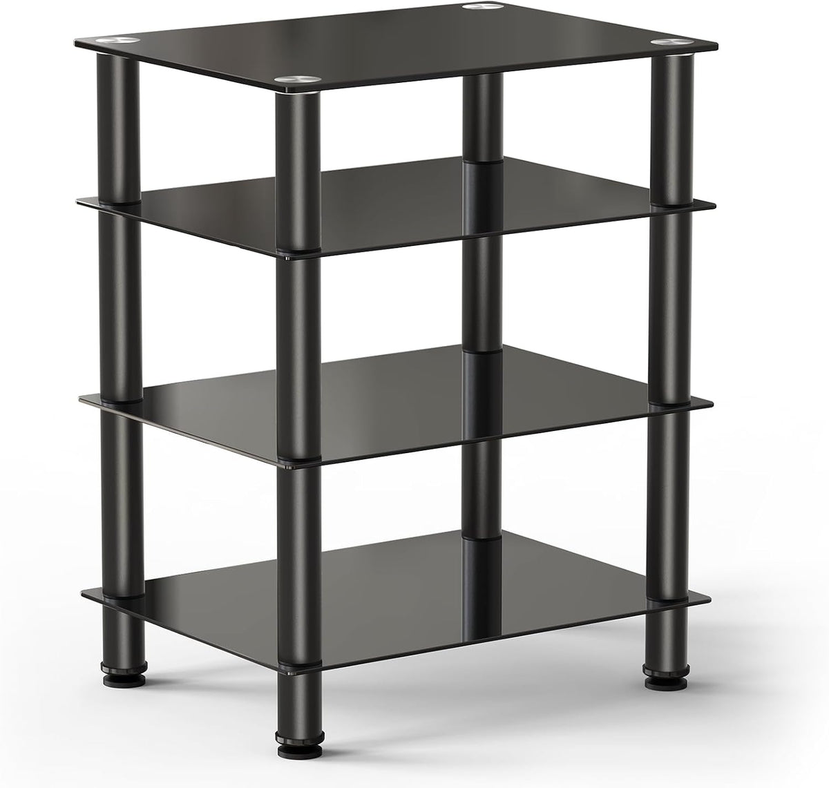 fitueyes 4-tier av component media stand audio rack, main product view
