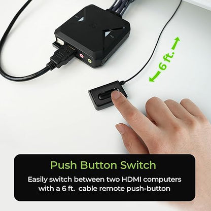 IOGEAR 2-Port 4K USB HDMI Cable KVM Switch - Image 9