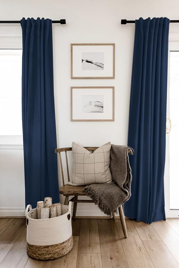 100% Blackout Shield Linen Blackout Curtains - Image 6