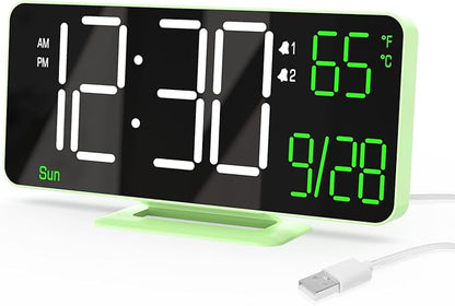 KOSUMOSU Small Digital Clock, 6.7in Alarm Clocks by KOSUMOSUTECHNOLOGY