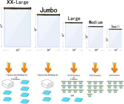24 Pack Vacuum Storage Bags - Image 3