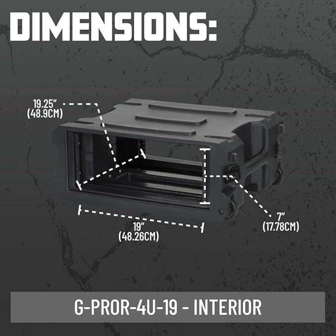 Gator Cases Pro Series 4U Rolling Rack Case - Image 6