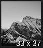 Frame It Easy 33 x 37 Black Grain Wood Frame by FrameItEasy