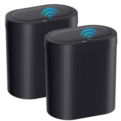 2 Pack 5 Gallon Bathroom Trash Can by SecureSpacesCleanerPlaces