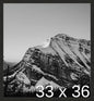 Frame It Easy 33 x 36 Coffee Wood Frame by FrameItEasy
