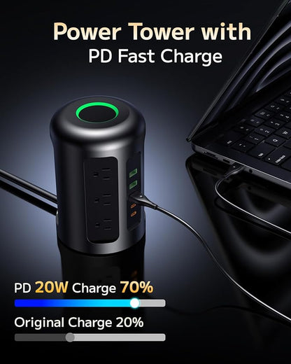 Yegosh Power Strip Tower Surge Protector - Image 4