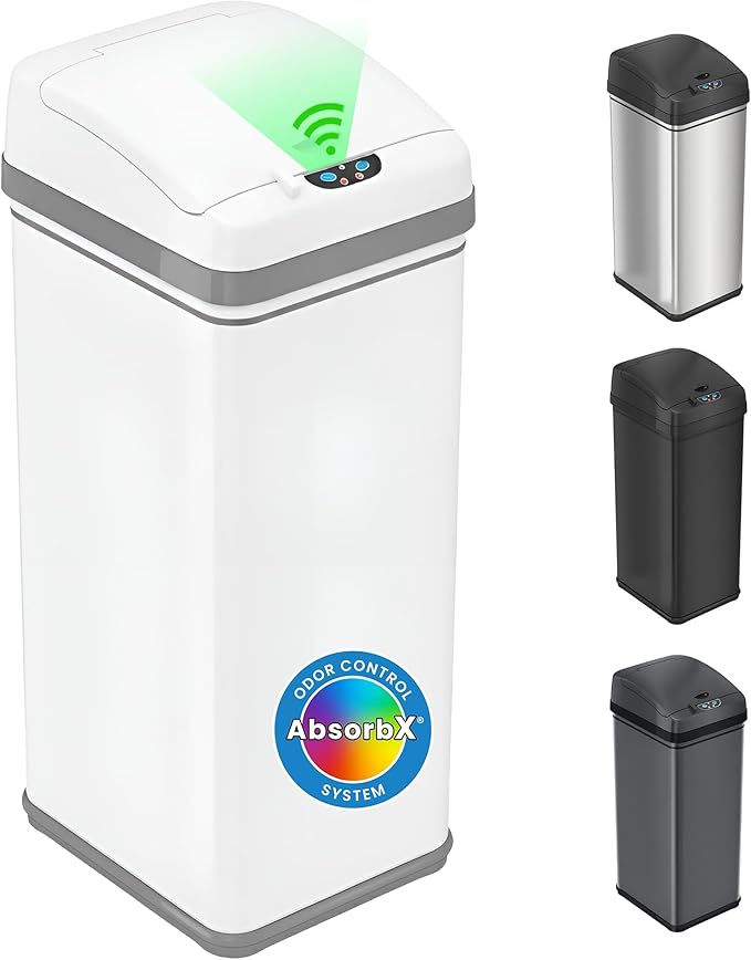 iTouchless 13 Gallon Kitchen Trash Can by iTouchless