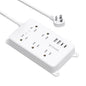 TROND Power Strip with USB, Surge Protector Flat Plug with 5 Widely-Spaced by TRONDOfficial