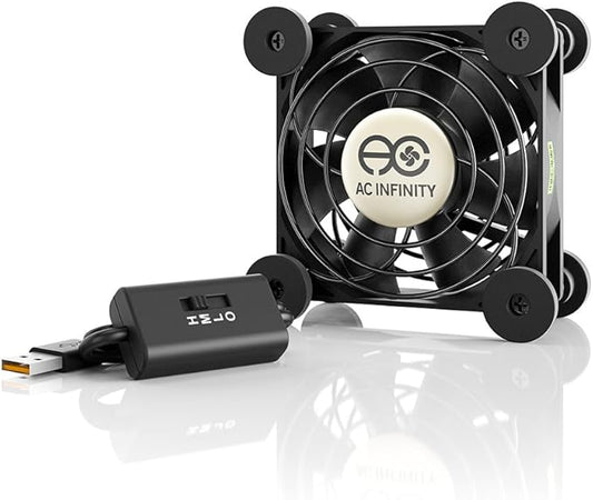 AC Infinity MULTIFAN S1, Quiet 80mm USB Fan, UL-Certified by ACInfinity