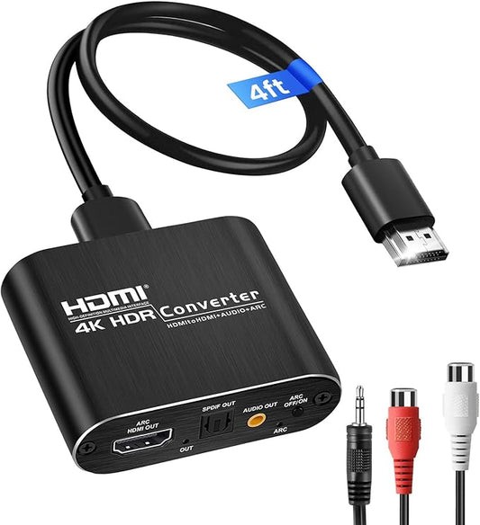avedio Links HDMI ARC Audio Extractor Converter 4K@60Hz, HDMI to Optical by avediolinks